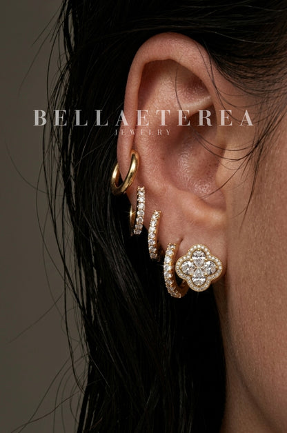 MARGAUX ✧ Orecchini ARGENTO 925/Gold 18k - BELLAETEREA