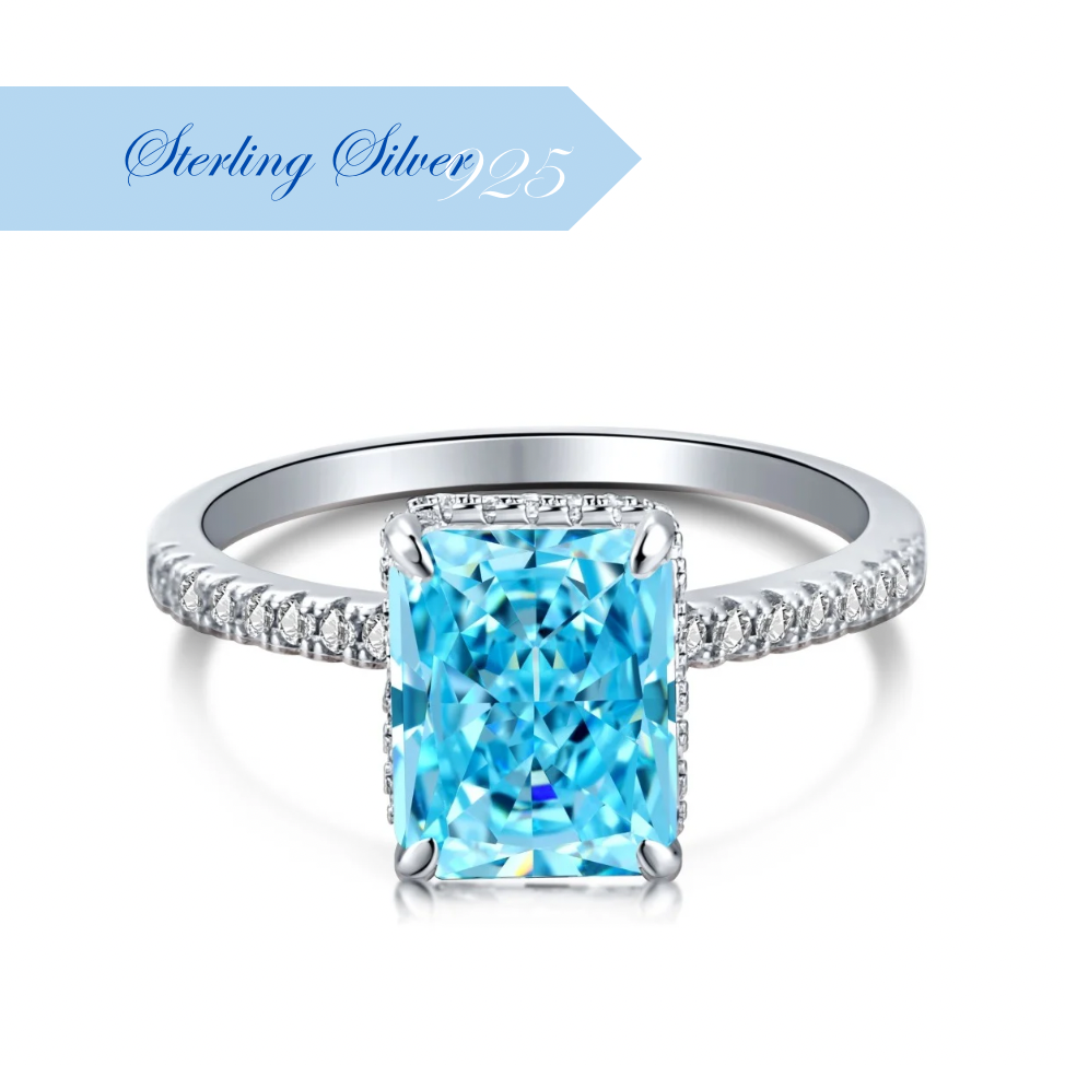 ZAHIRA ✧ Anello ARGENTO 925/Turchese - BELLAETEREA