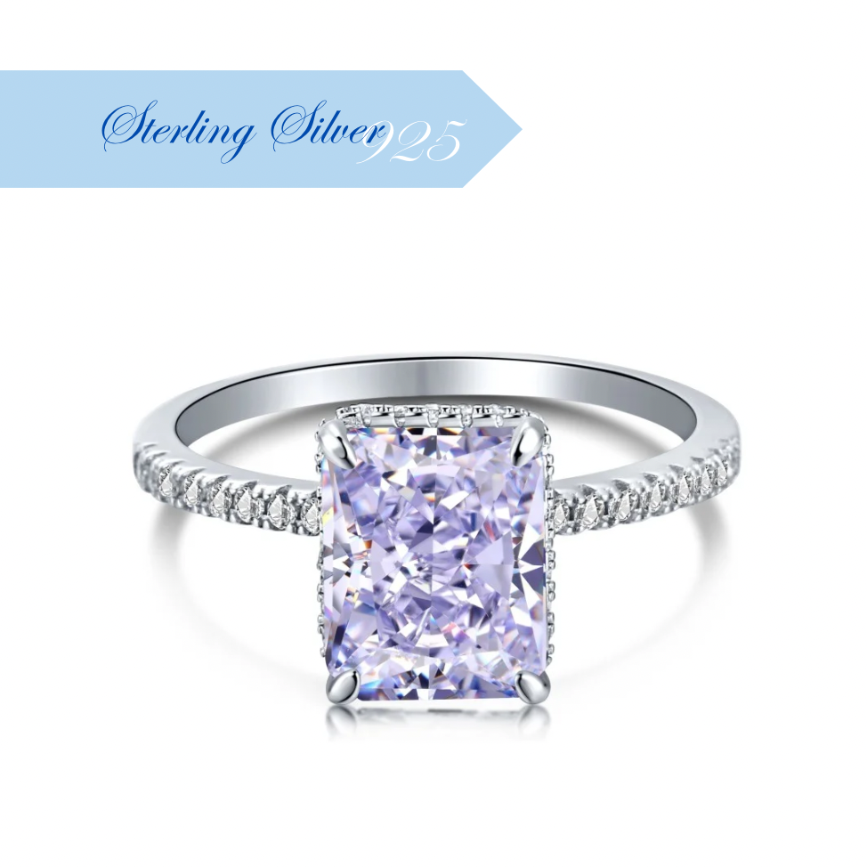 ZAHIRA ✧ Anello ARGENTO 925/Lilla - BELLAETEREA