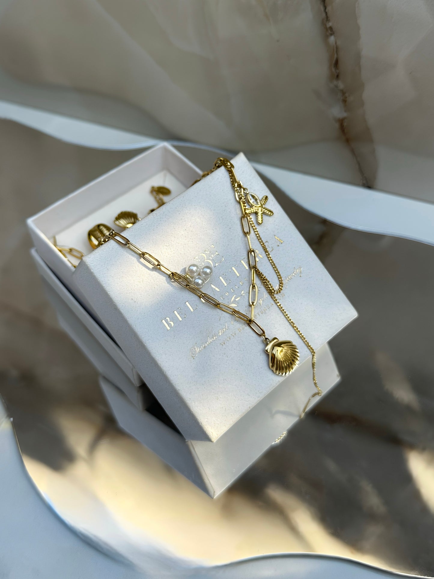 OCEAN DRIFT ❥ Gold Necklace