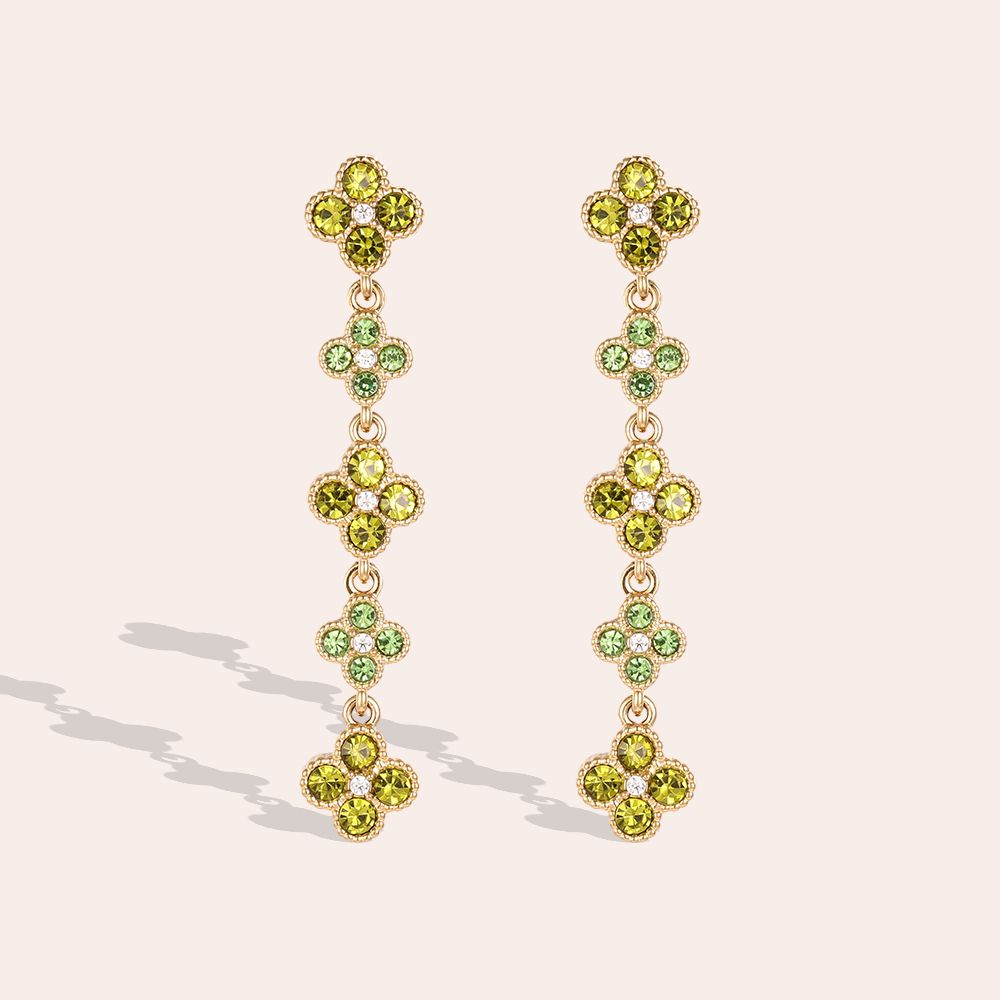 LAWRAH 2.0 ❥ Orecchini Gold/Green
