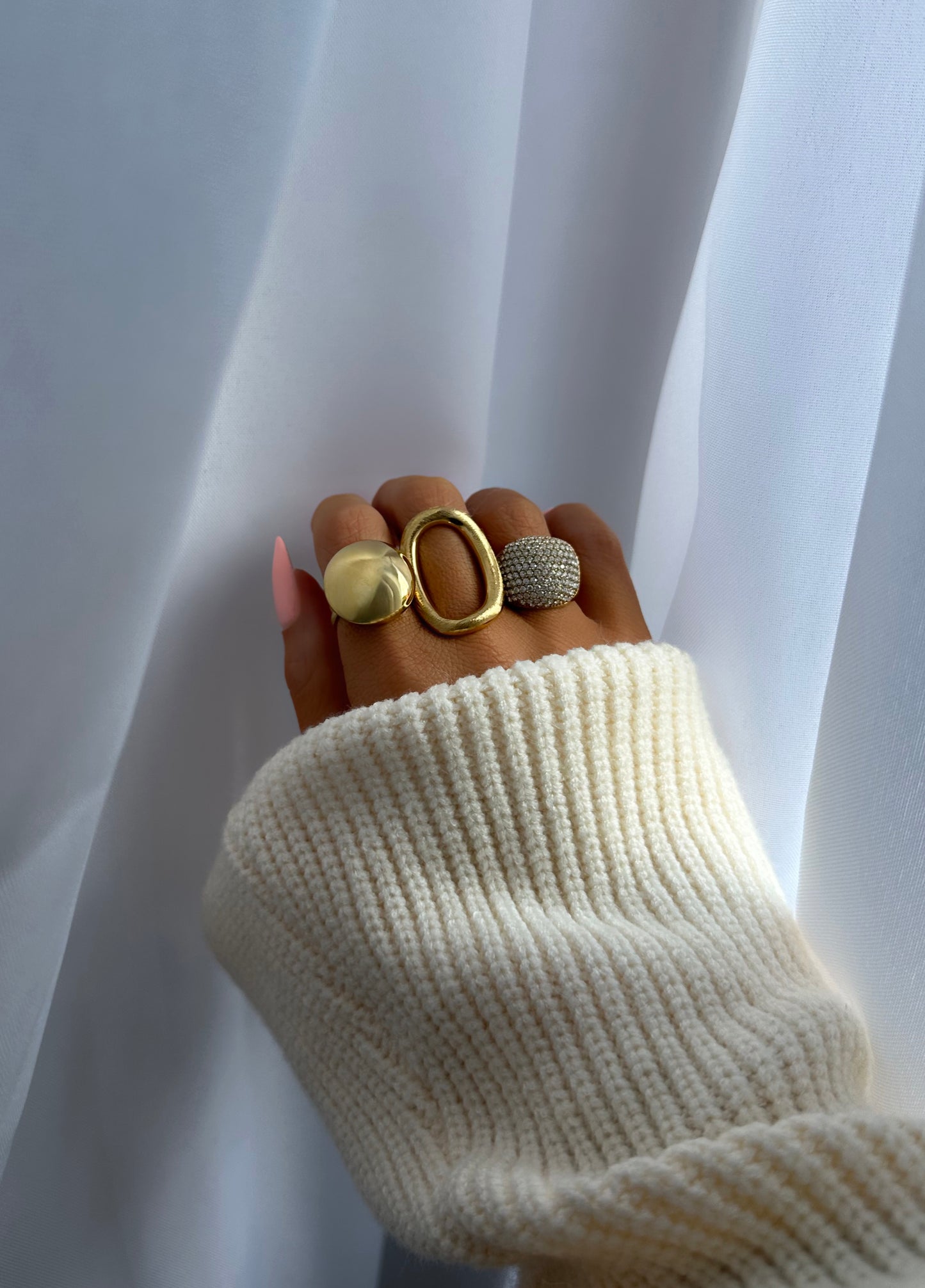 GLOW SPHERE ❥ Anello Gold