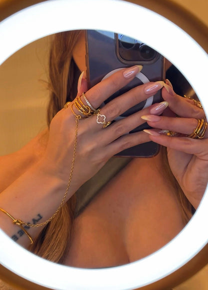 FLORES ✧ Anillo PLATA 925/Oro 18k