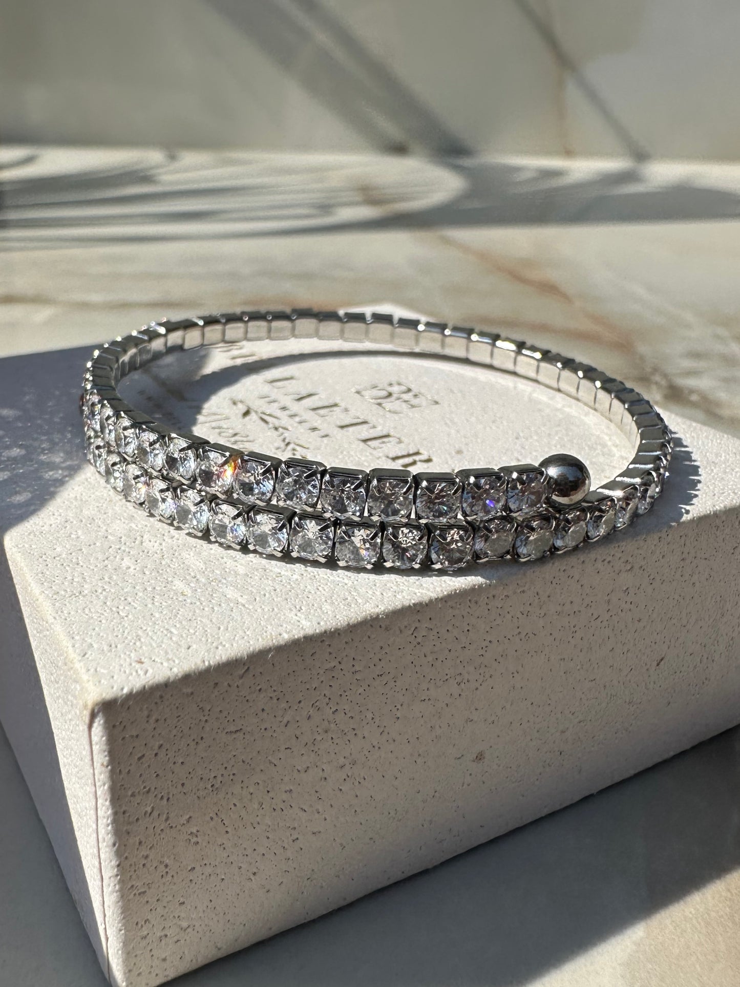 DIAMOND SLIM ❥ Bangle Silver