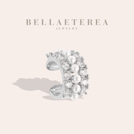 PERLÉA ❥ Ear Cuff Silver - BELLAETEREA