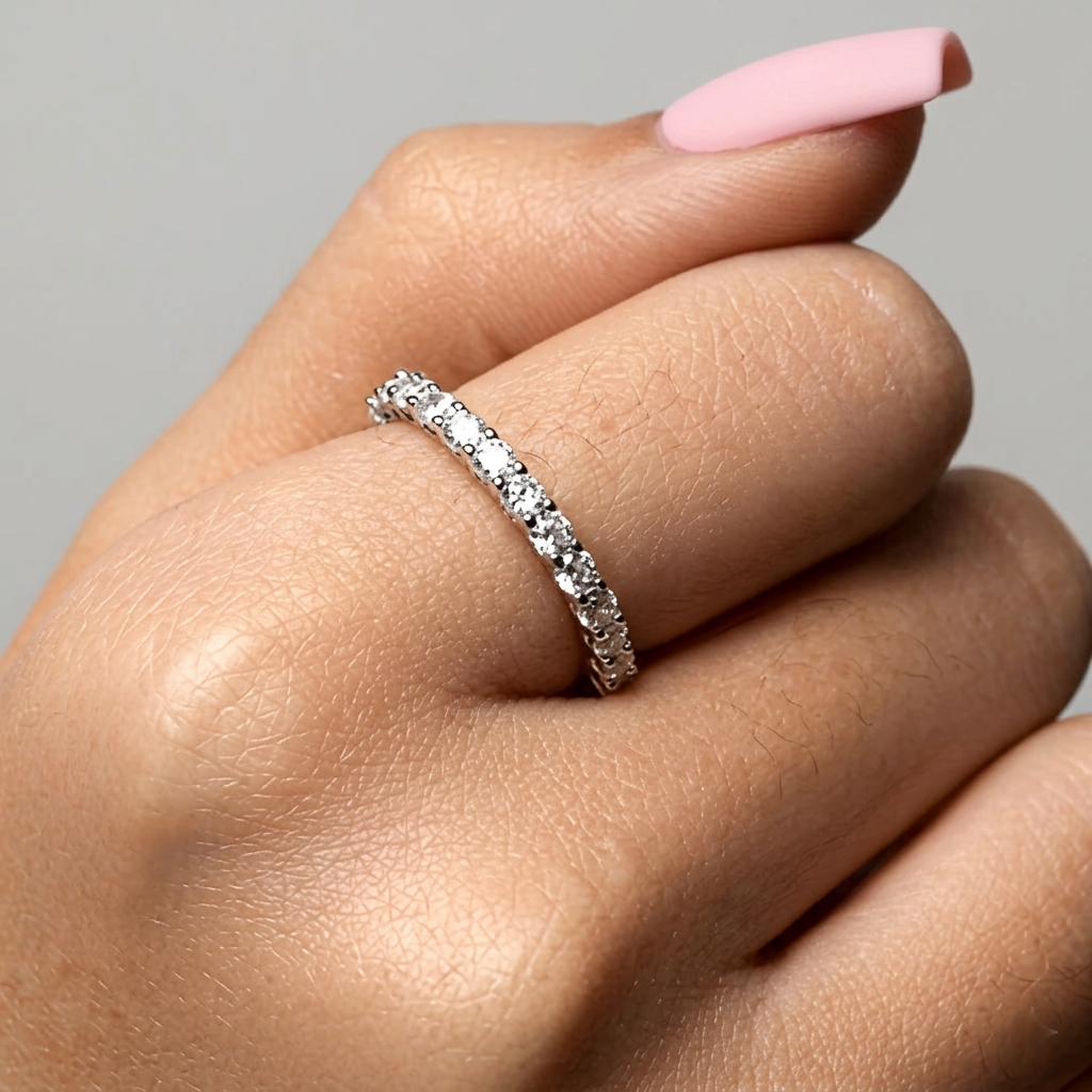 DIAMOND BAND ✧ Anello ARGENTO 925