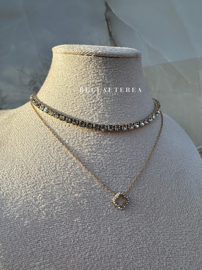 TENNIS 4 MM ❥ Collana Gold