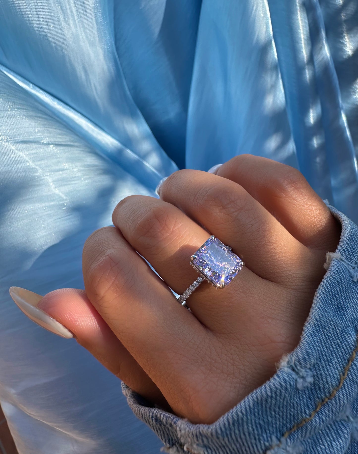 ZAHIRA ✧ Anello ARGENTO 925/Lilla