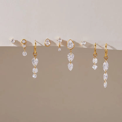 KENDAYA SET ROUND ❥ Orecchini Gold