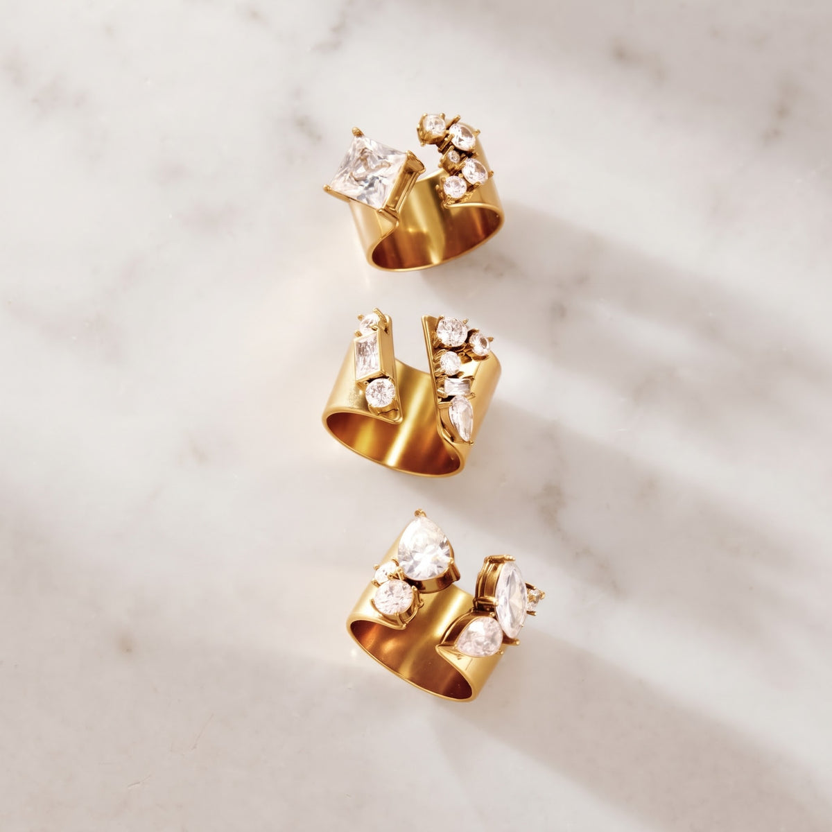 MAXI BAND SQUARE ❥ Ring