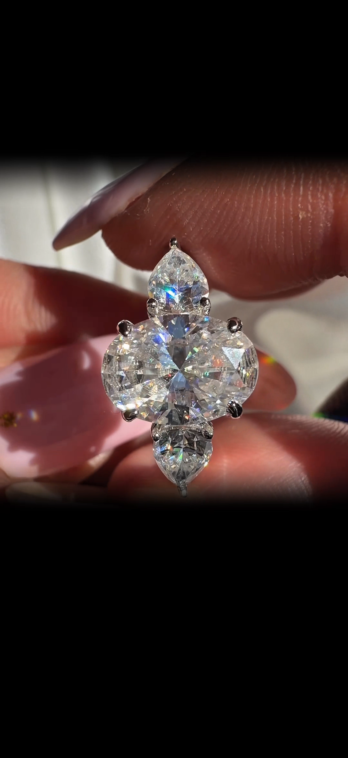 BRIGITTE ✧ Anello ARGENTO 925 MOISSANITE