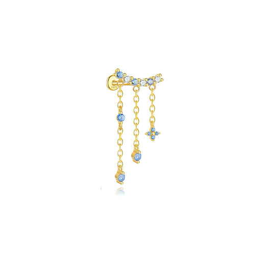 BLUE CASCADE ✧ Piercing ARGENTO 925/Gold
