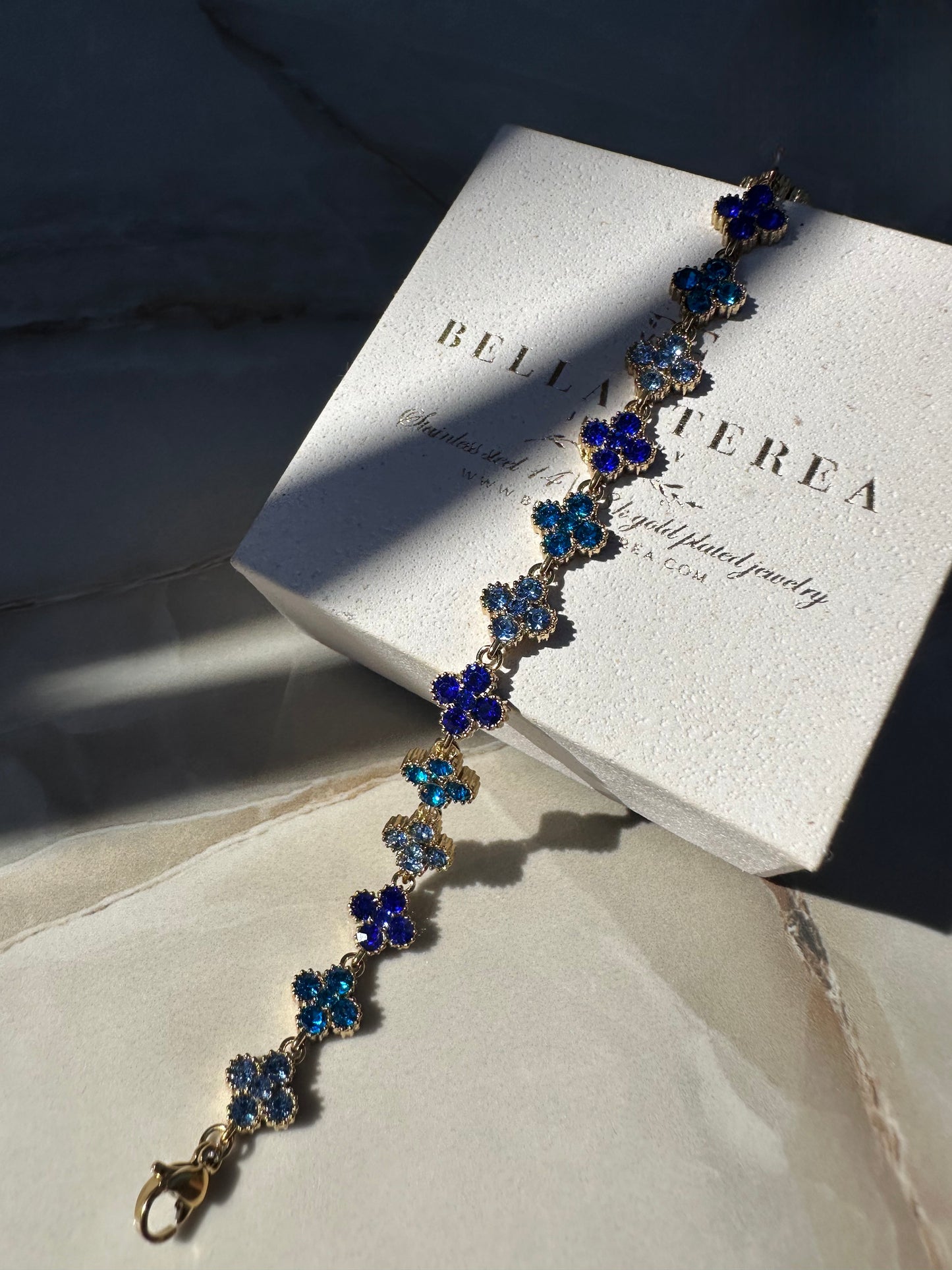 LAWRAH 2.0 ❥ Bracciale Gold/Blue - BELLAETEREA