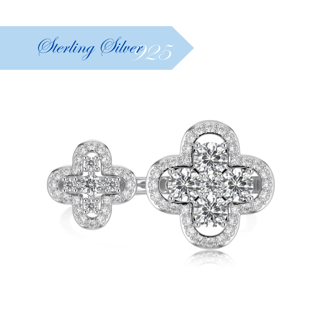 DOUBLE MARGAUX ✧ Anello ARGENTO 925