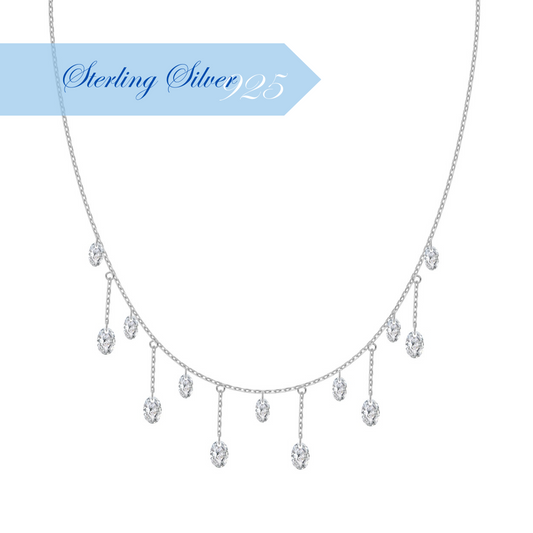 CRYSTAL FALL ✧ 925 SILVER Necklace