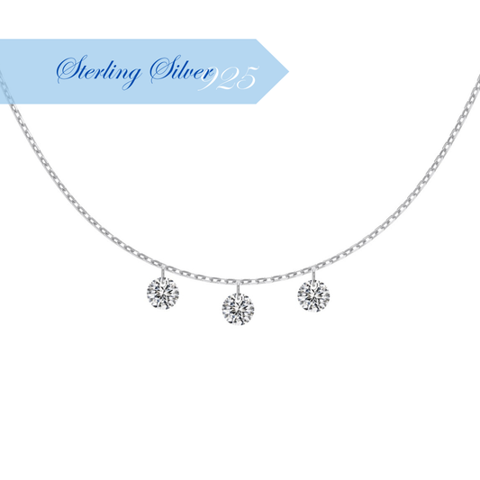 CRYSTAL ECHO ✧ 925 SILVER Necklace