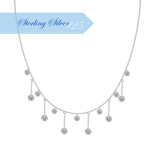 CRYSTAL FLOW ✧ 925 SILVER Necklace