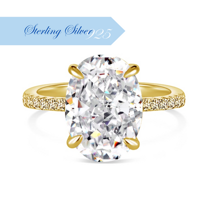 OVAL ✧ Anello ARGENTO 925/Gold 18k