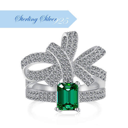 ESMERÉA ✧ 925 SILVER/Green Ring