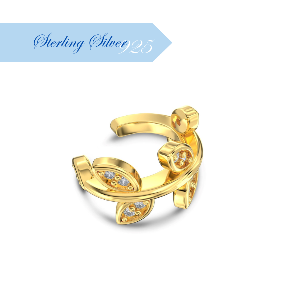 BELLAETEREA ✧ Ear Cuff ARGENTO 925/Gold 18k