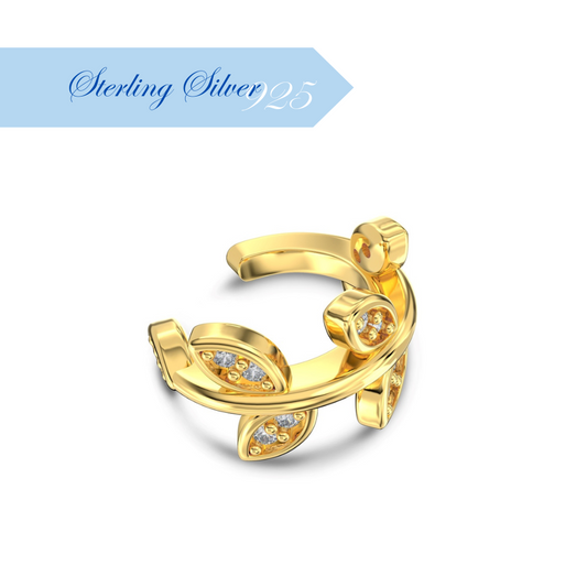 BELLAETEREA ✧ Ear Cuff SILVER 925/Gold 18k