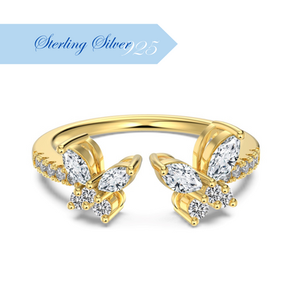 PAPILLON ✧ Anello ARGENTO 925/Gold 18k