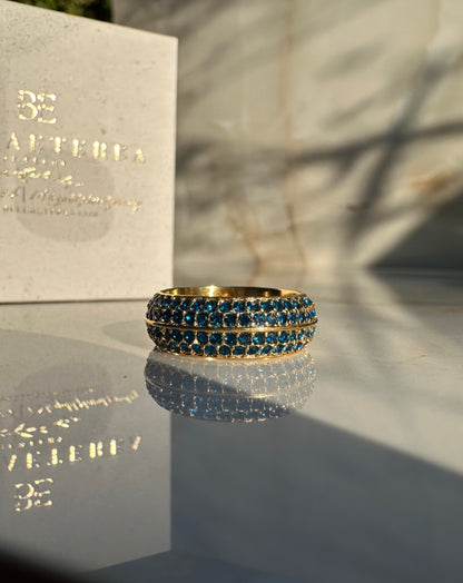 LUCE PAVÉ ❥ Anello Blue - BELLAETEREA