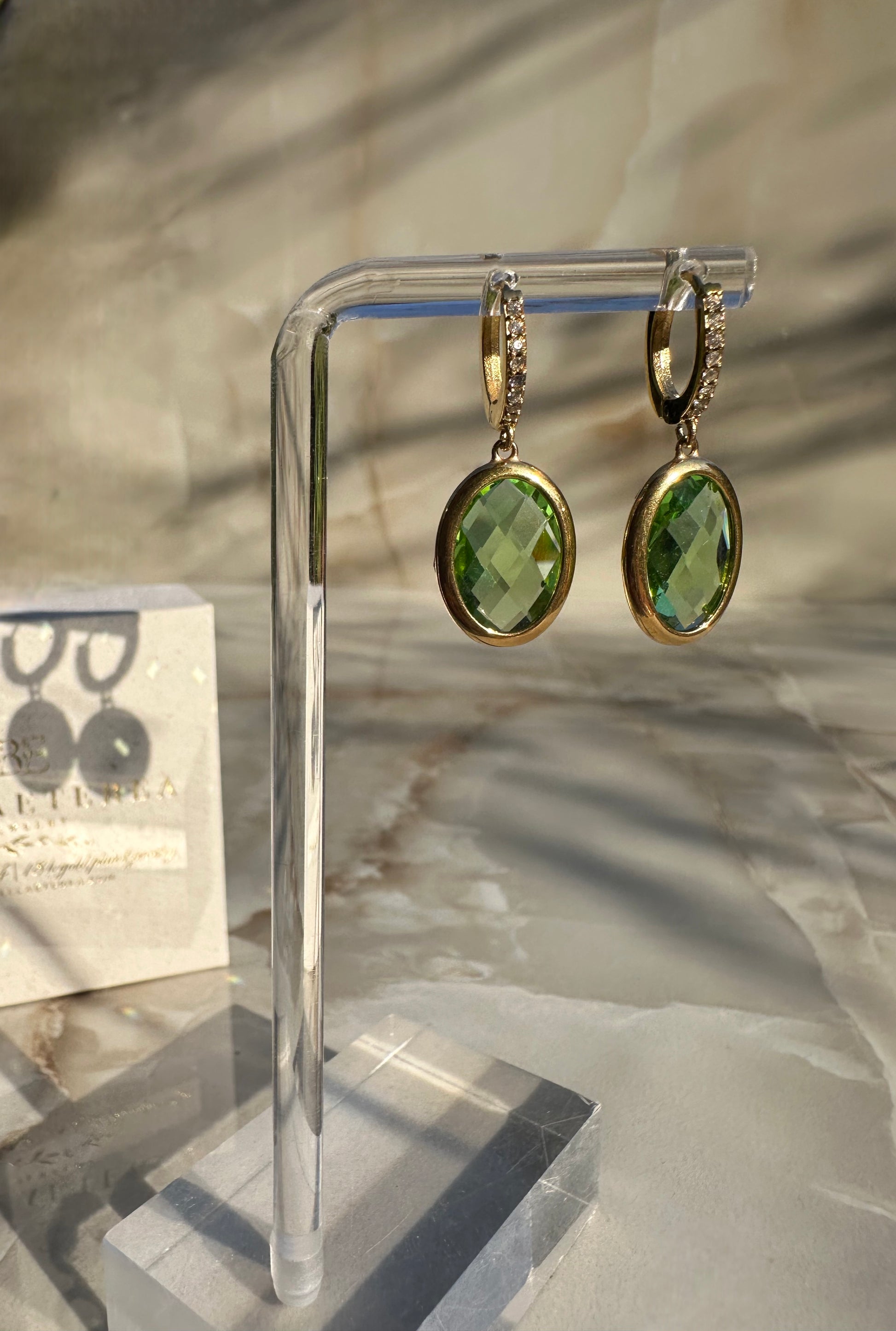 LUMEA LIGHT GREEN ❥ Orecchini - BELLAETEREA