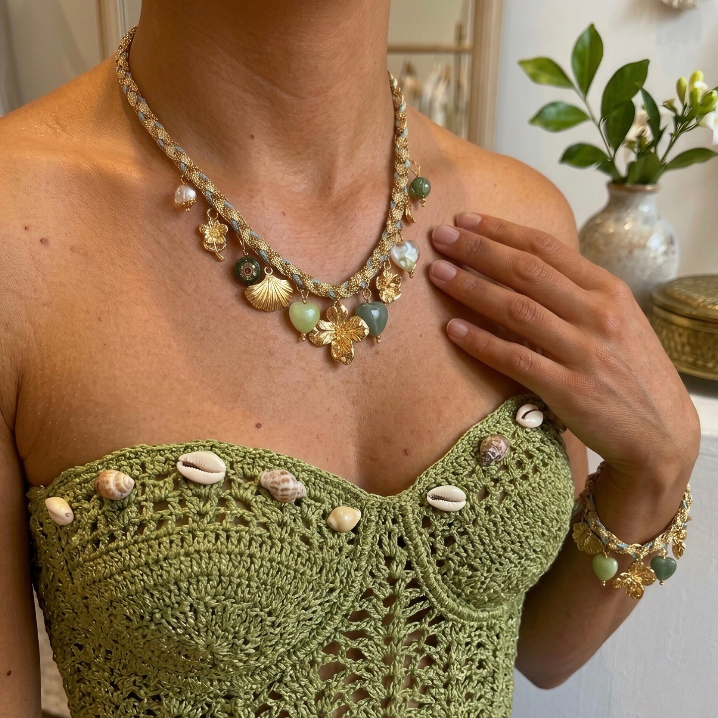 MARILU' ❥ Collana Verde