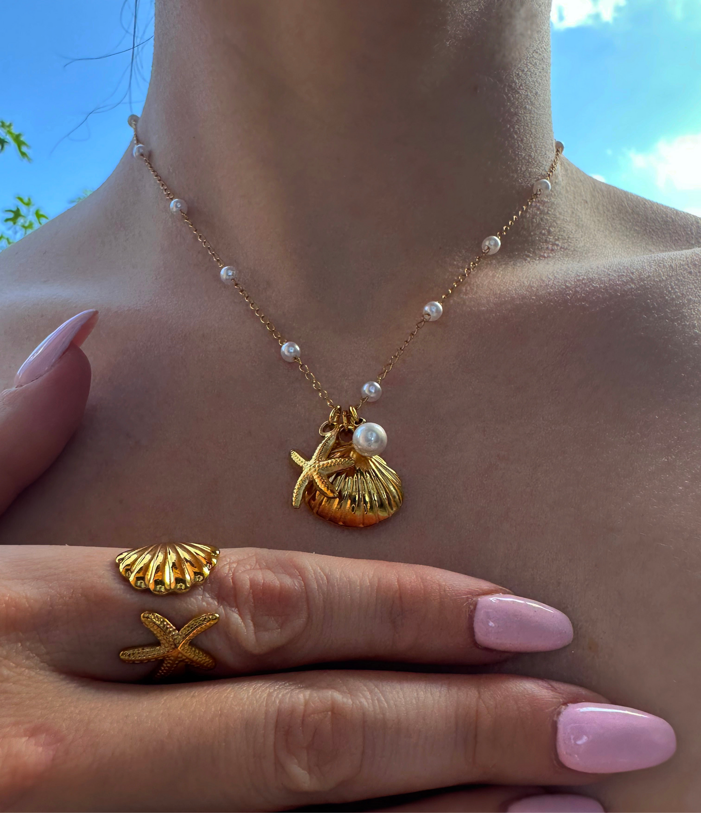ONDA MARINA ❥ Gold Necklace