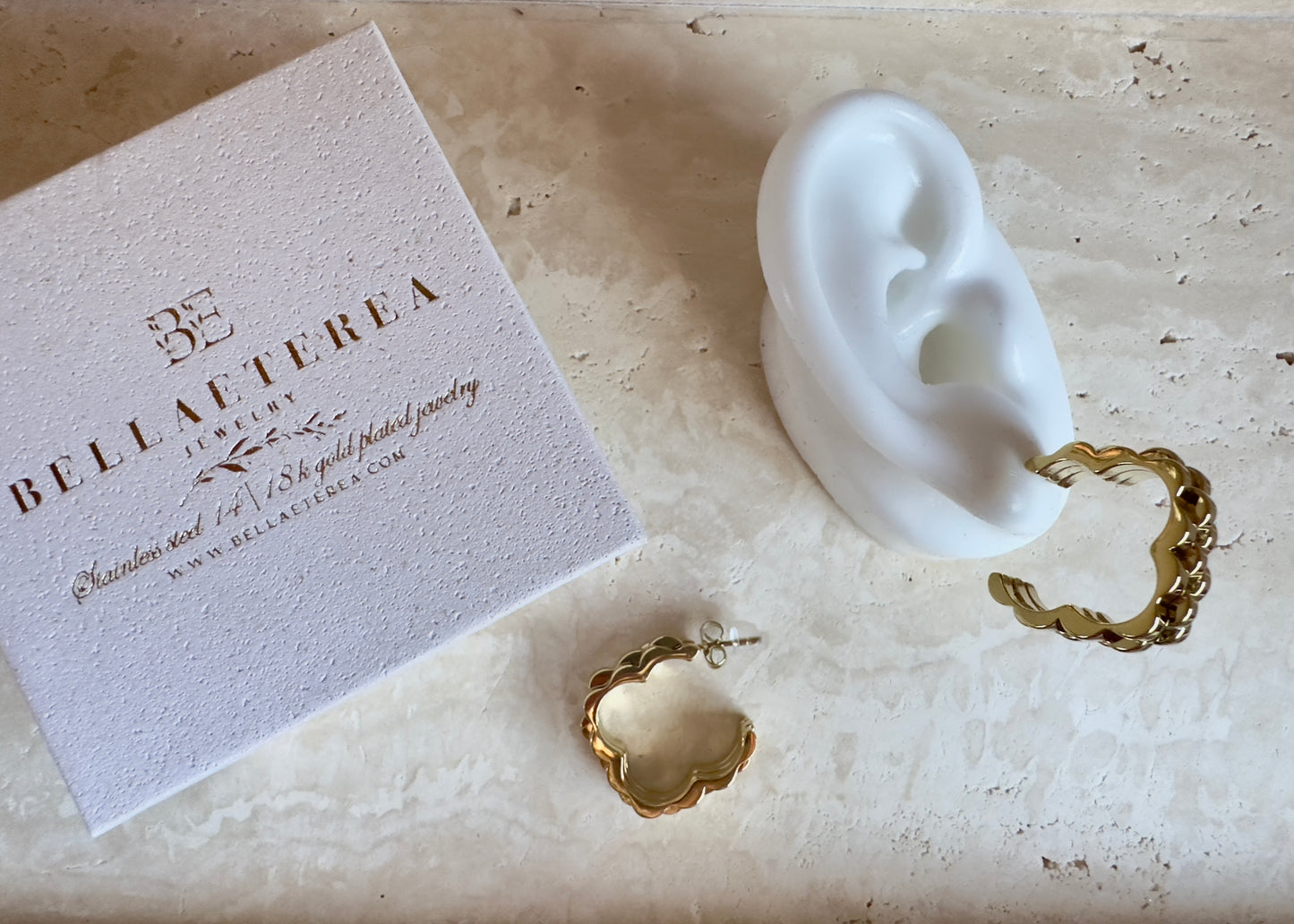 GEA ❥ Gold Earrings - BELLAETEREA