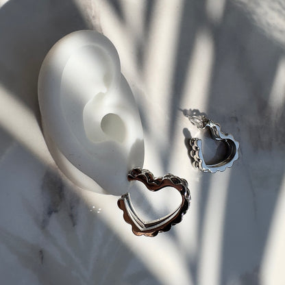 HEART LINK ❥ Orecchini Silver - BELLAETEREA