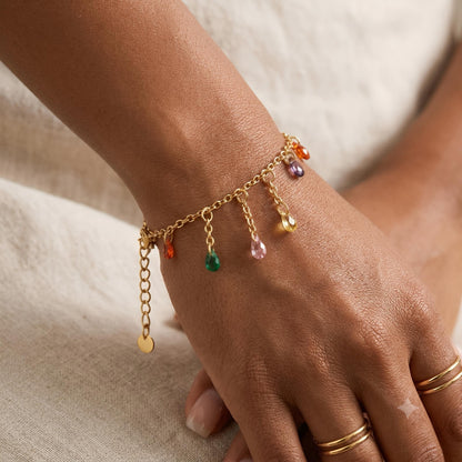 KENDAYA CRYSTAL ❥ Bracciale Gold/Multicolor - BELLAETEREA
