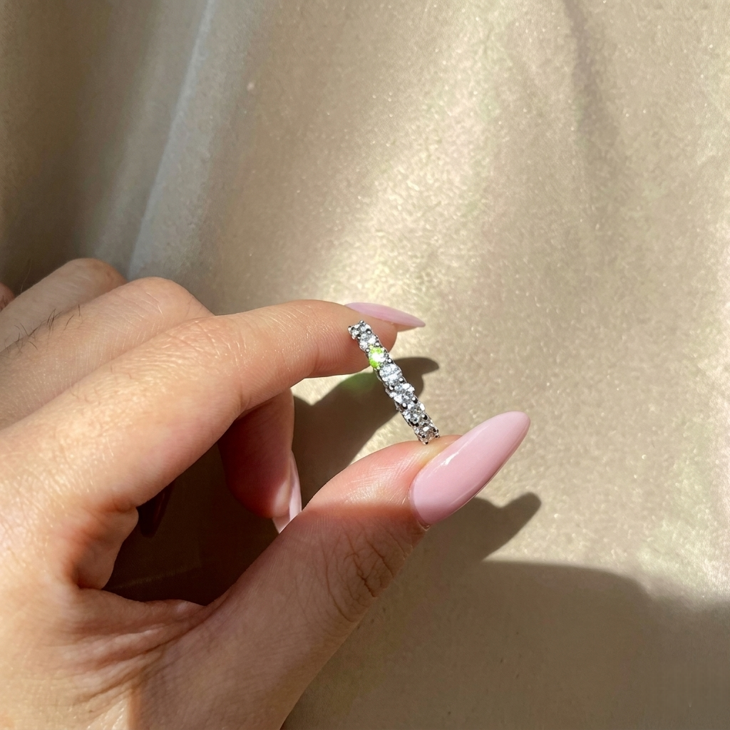 DIAMOND BAND ✧ Anello ARGENTO 925