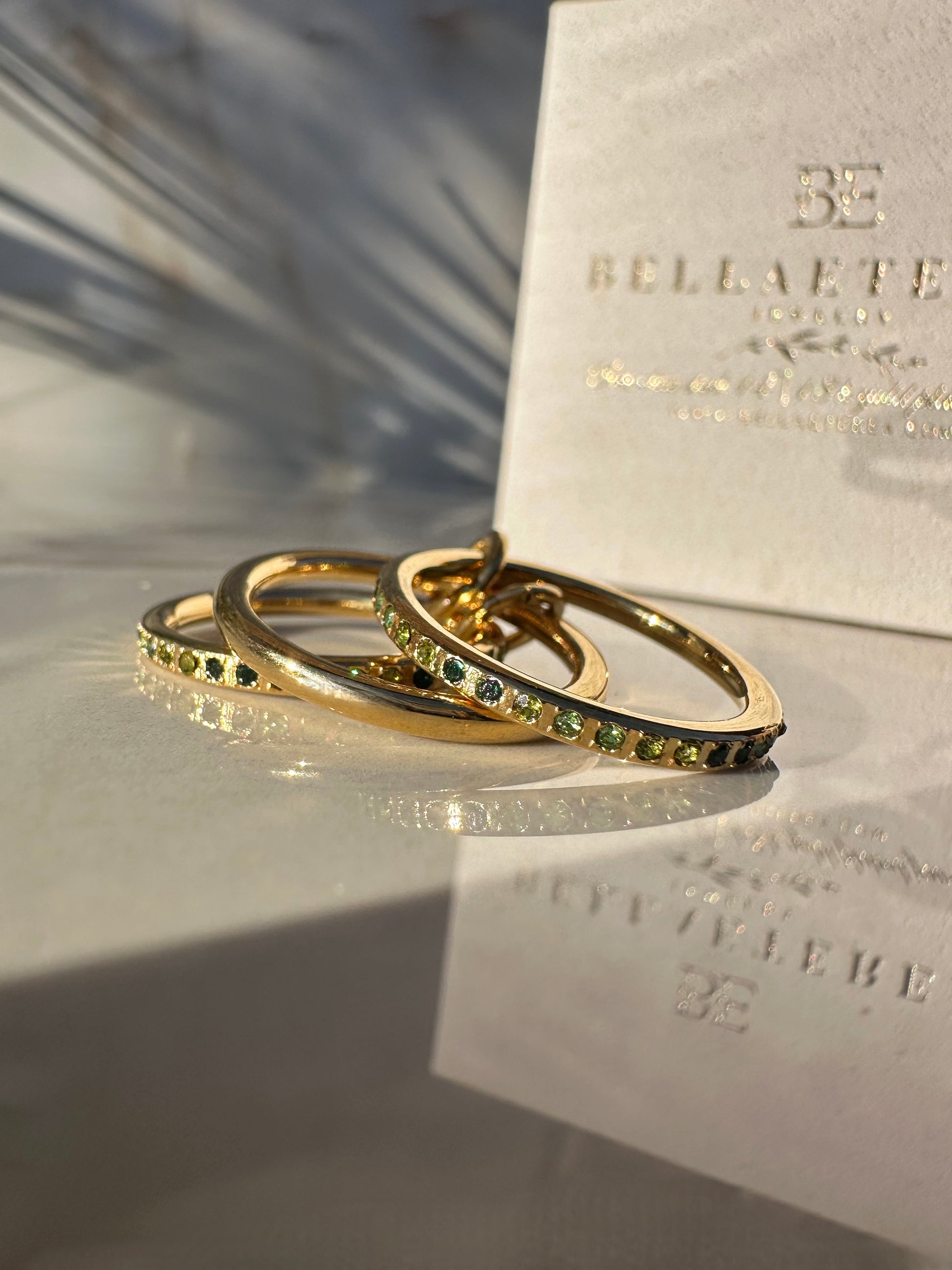 DUA TRIPLE SPRING ❥ Anello Verde - BELLAETEREA