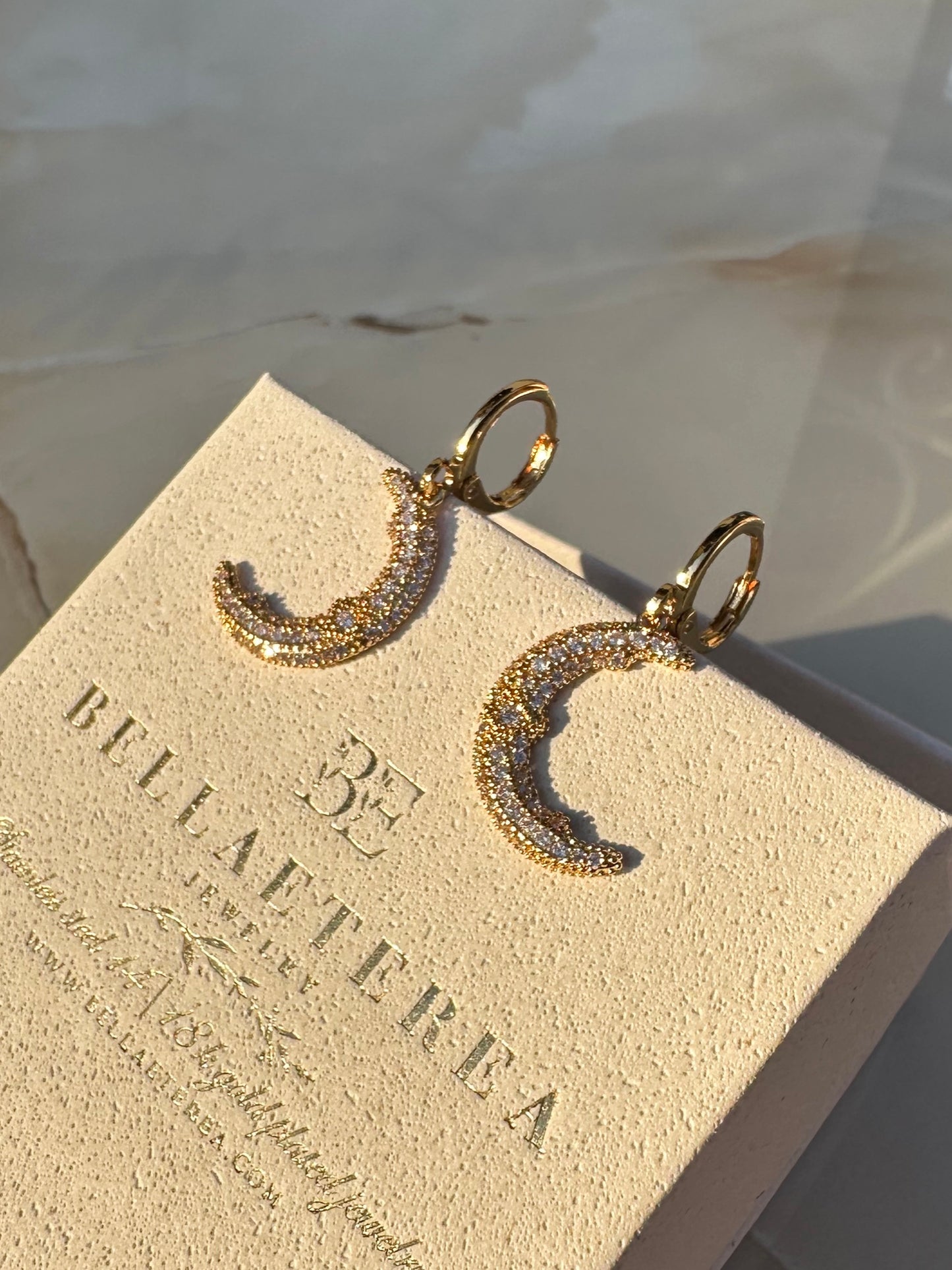 COSMIC MOON ❥ Orecchini Gold - BELLAETEREA