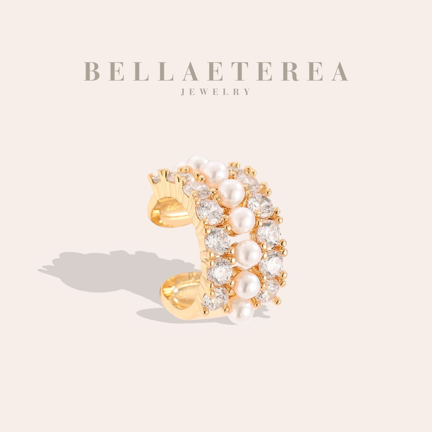 PERLÉA ❥ Ear Cuff Gold - BELLAETEREA