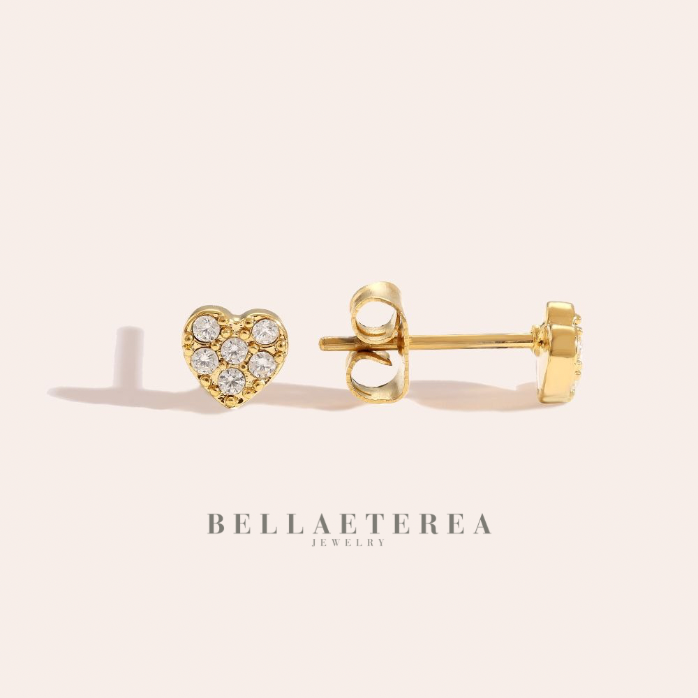 MINI HEARTS ❥ Orecchini Gold - BELLAETEREA