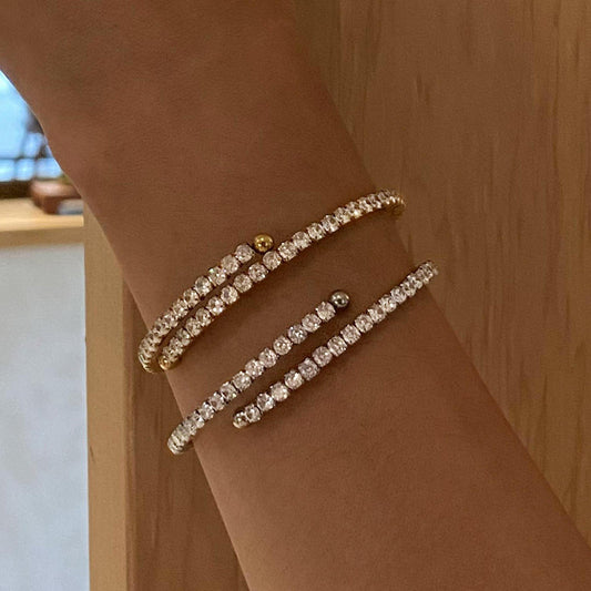 DIAMOND SLIM ❥ Bangle Gold