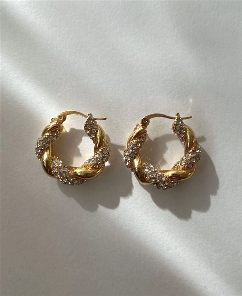 TORCHON HOOPS ❥ Orecchini