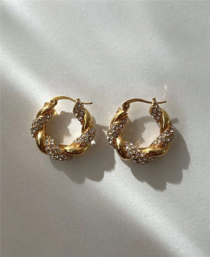 TORCHON HOOPS ❥ Orecchini