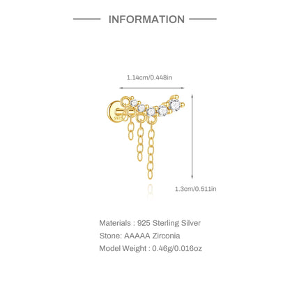 ELANORA ✧ Piercing ARGENTO 925/Gold 18k