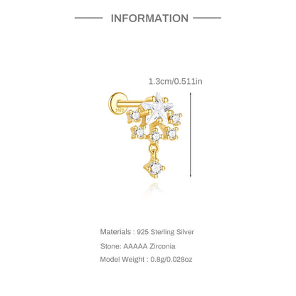 STRALIS ✧ Piercing ARGENTO 925/Gold 18k