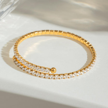 DIAMOND SLIM ❥ Bangle Gold