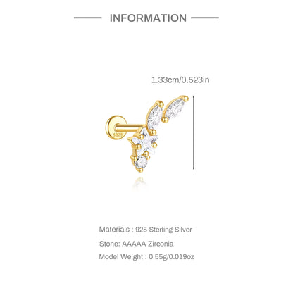 COMETA ✧ Piercing ARGENTO 925/Gold 18k