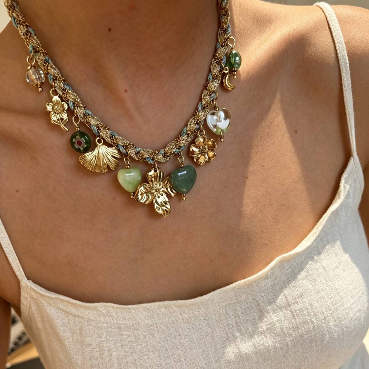 MARILU' ❥ Collana Verde