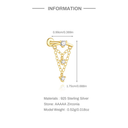 AVELINE ✧ Piercing ARGENTO 925/Gold 18k