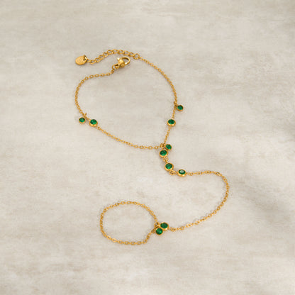 ÉTOILE ❥ Baciamano Gold/Verde - BELLAETEREA