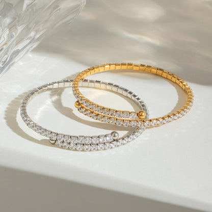 DIAMOND SLIM ❥ Bangle Gold