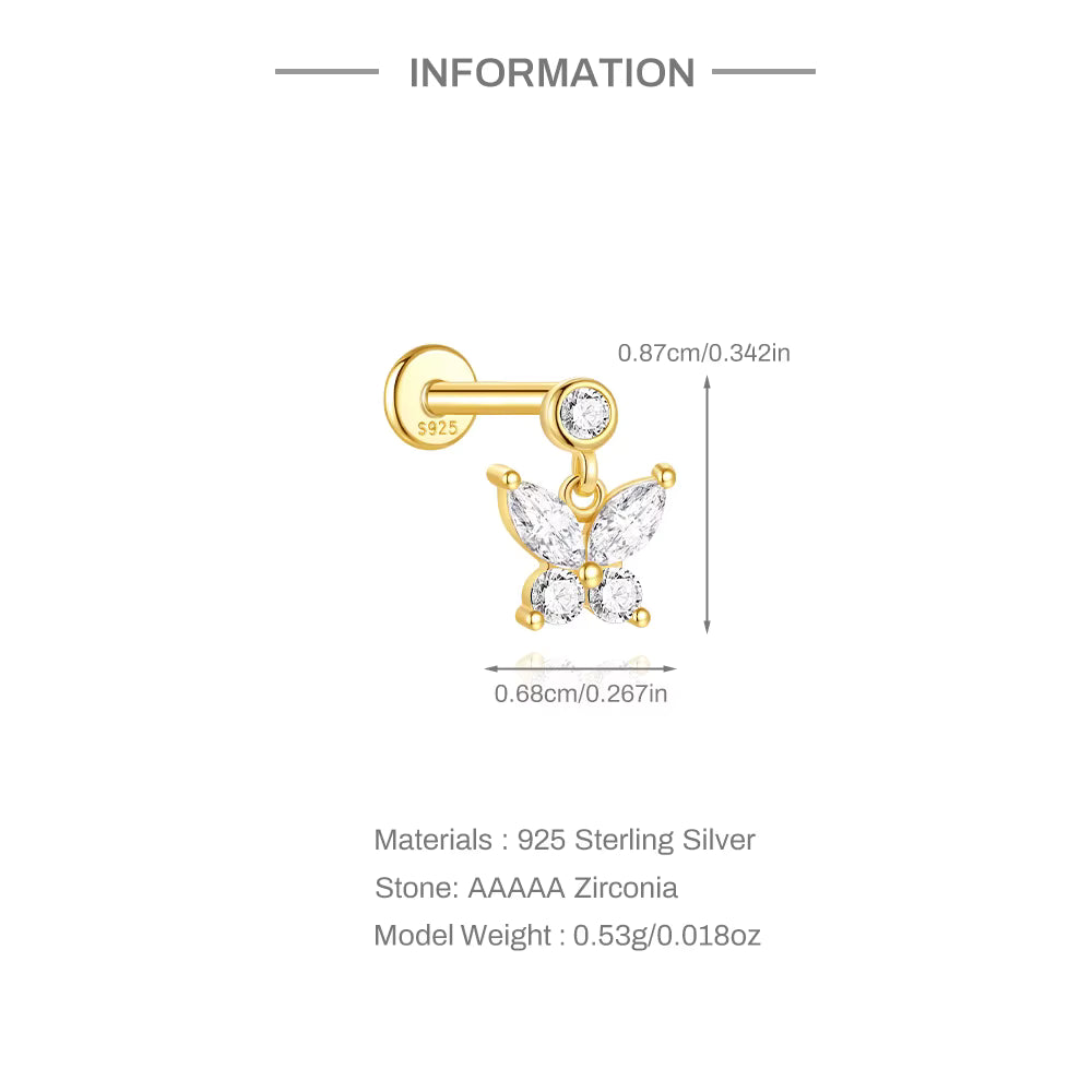 THALIA ✧ Piercing ARGENTO 925/Gold 18k